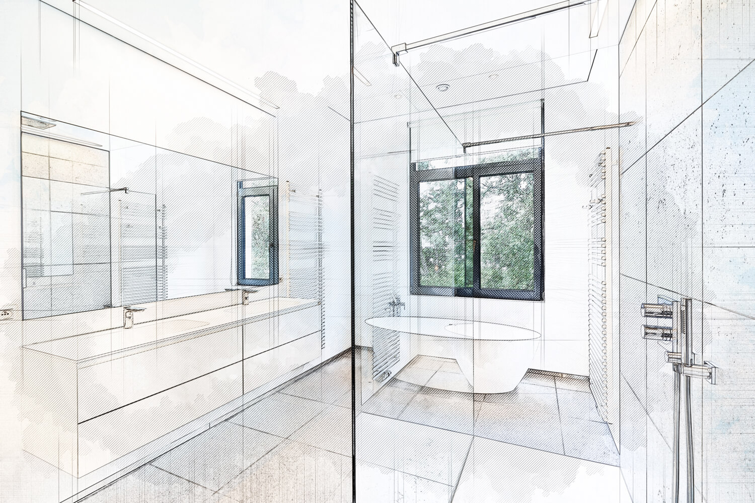 bathroom renovation image on the website, tiger ring construction which the best renovation contractor in vancouver