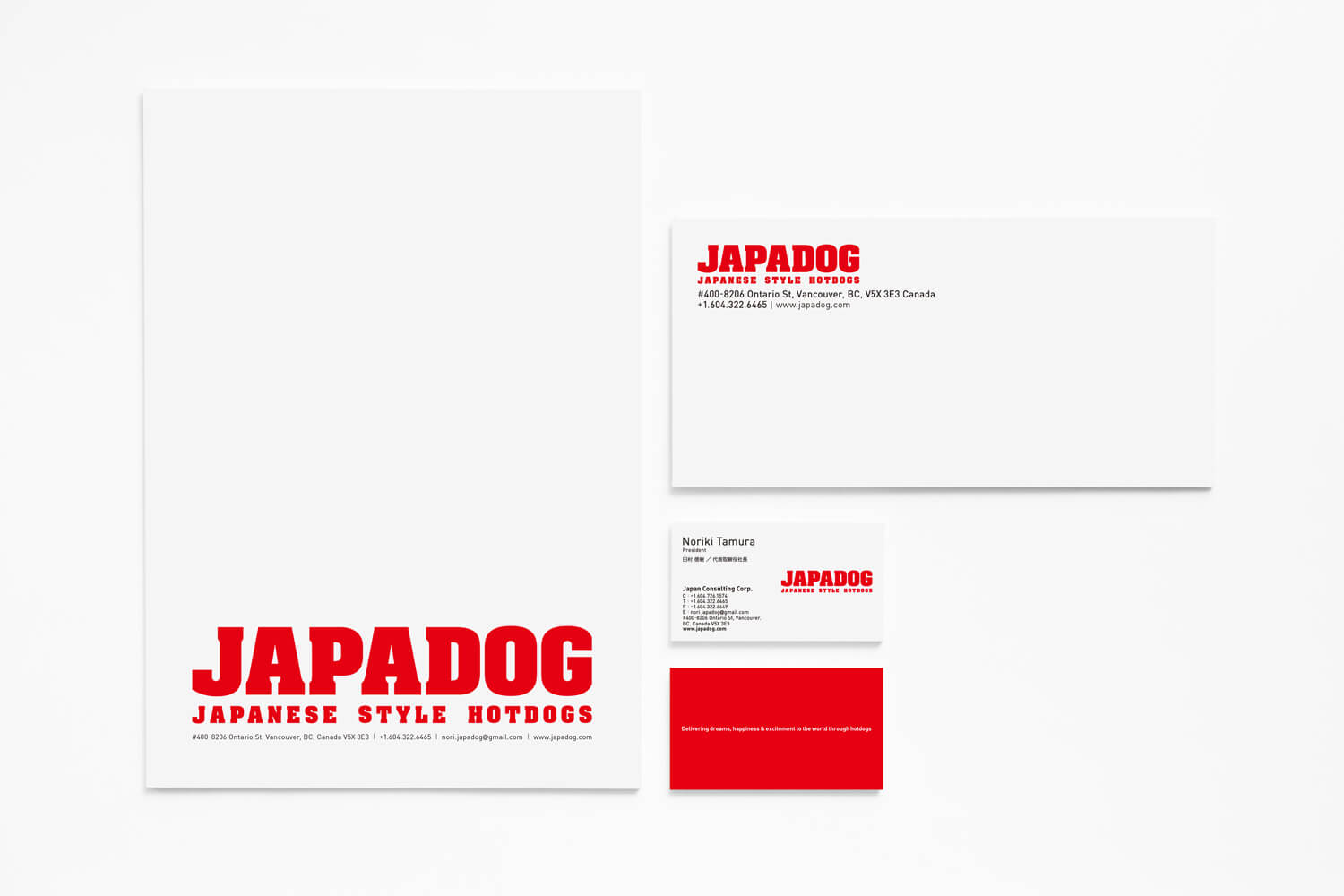 Japadog Branding Business Card