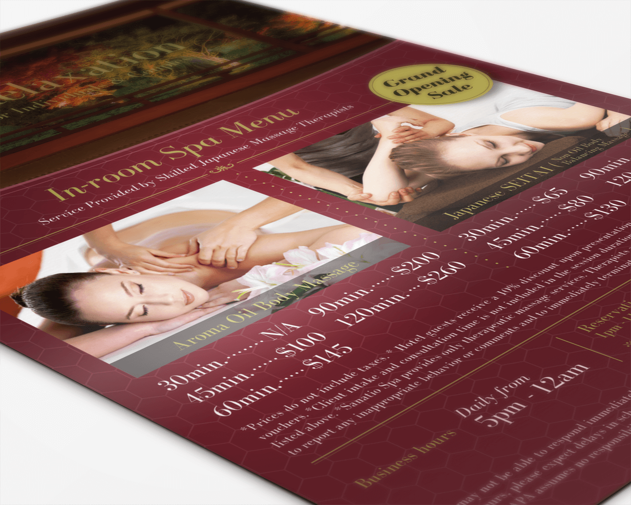 Sanatio Spa Flyer