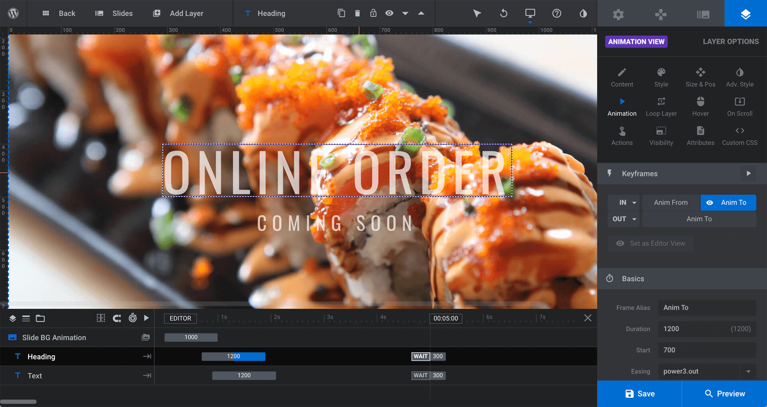 Open Bookmarks Co. Portfolio Takeya Sushi Website WordPress