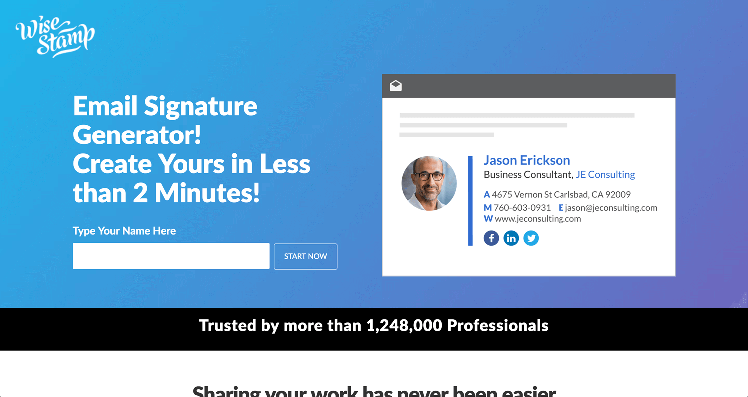 Open Bookmarks Co. Blog Email Signature
