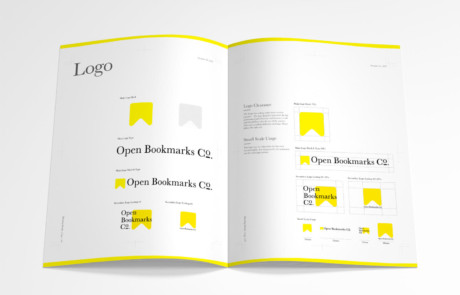 Open Bookmarks Co. Logo Mock Up