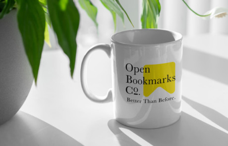 Open Bookmarks Co. Logo Mock Up