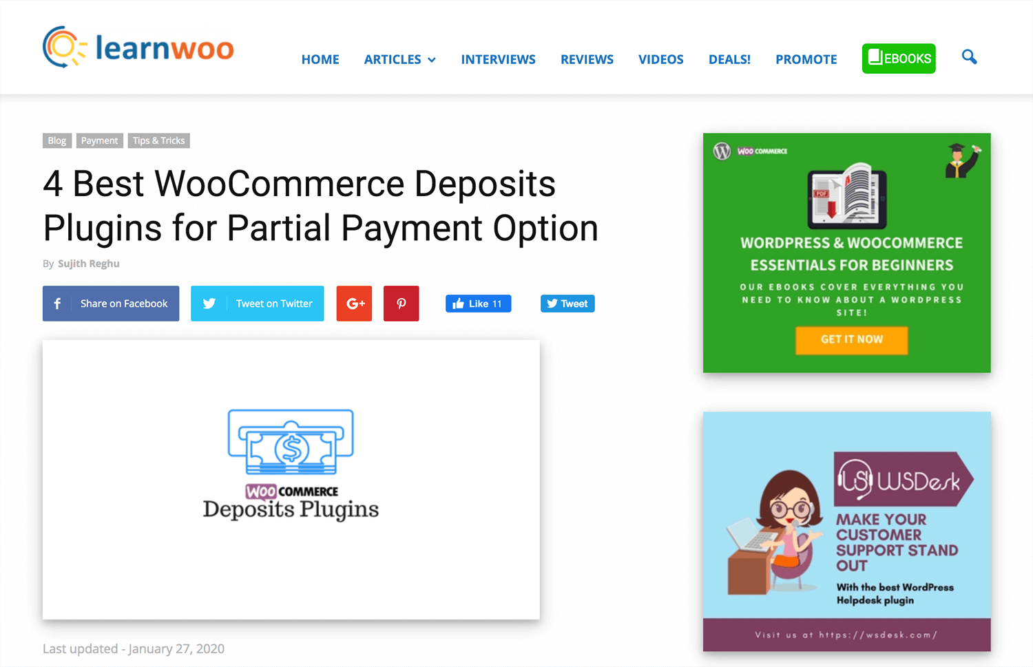 Open Bookmarks Co. Blog Ecommerce Website