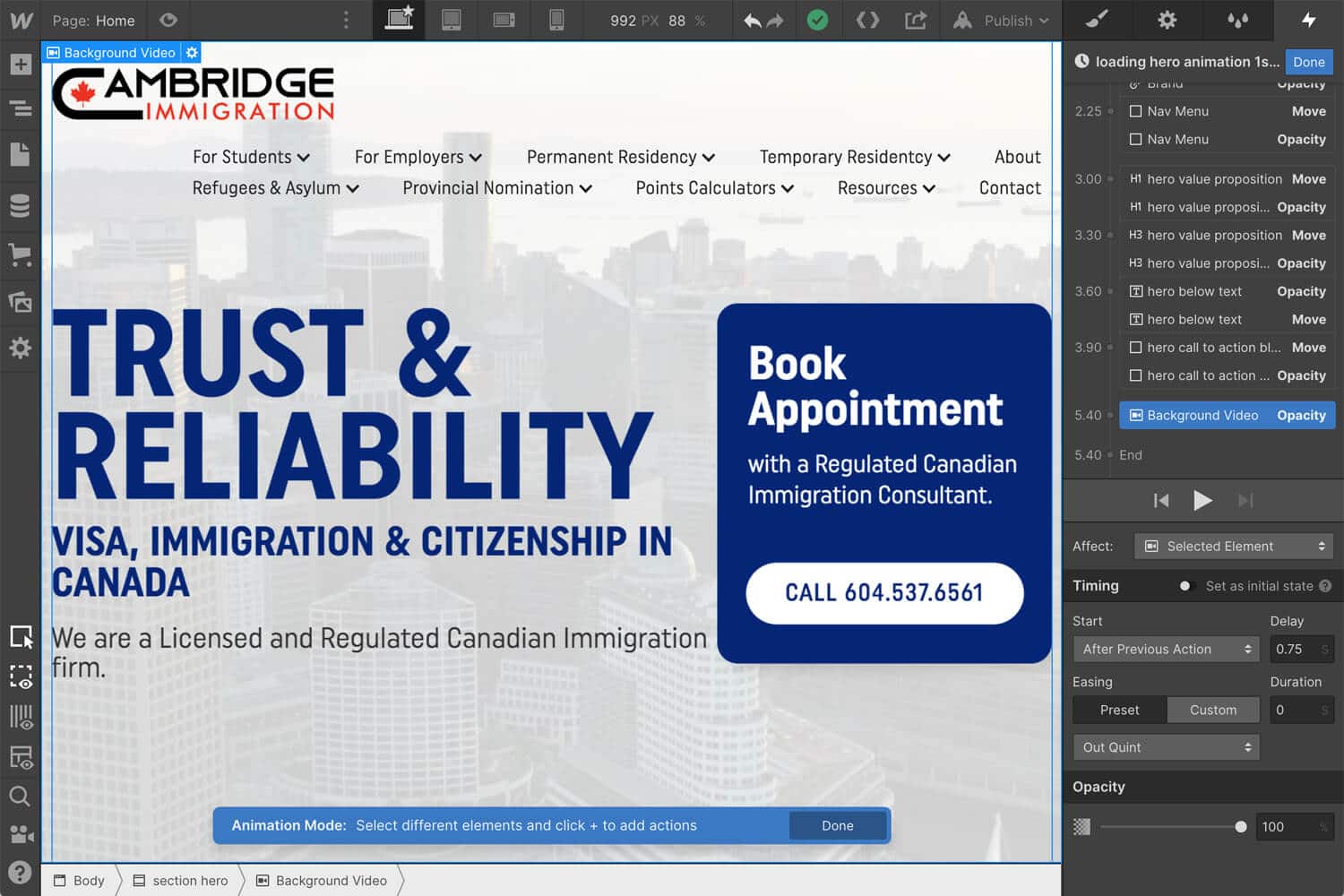 Portfolio Cambridge Immigration Solutions Inc.