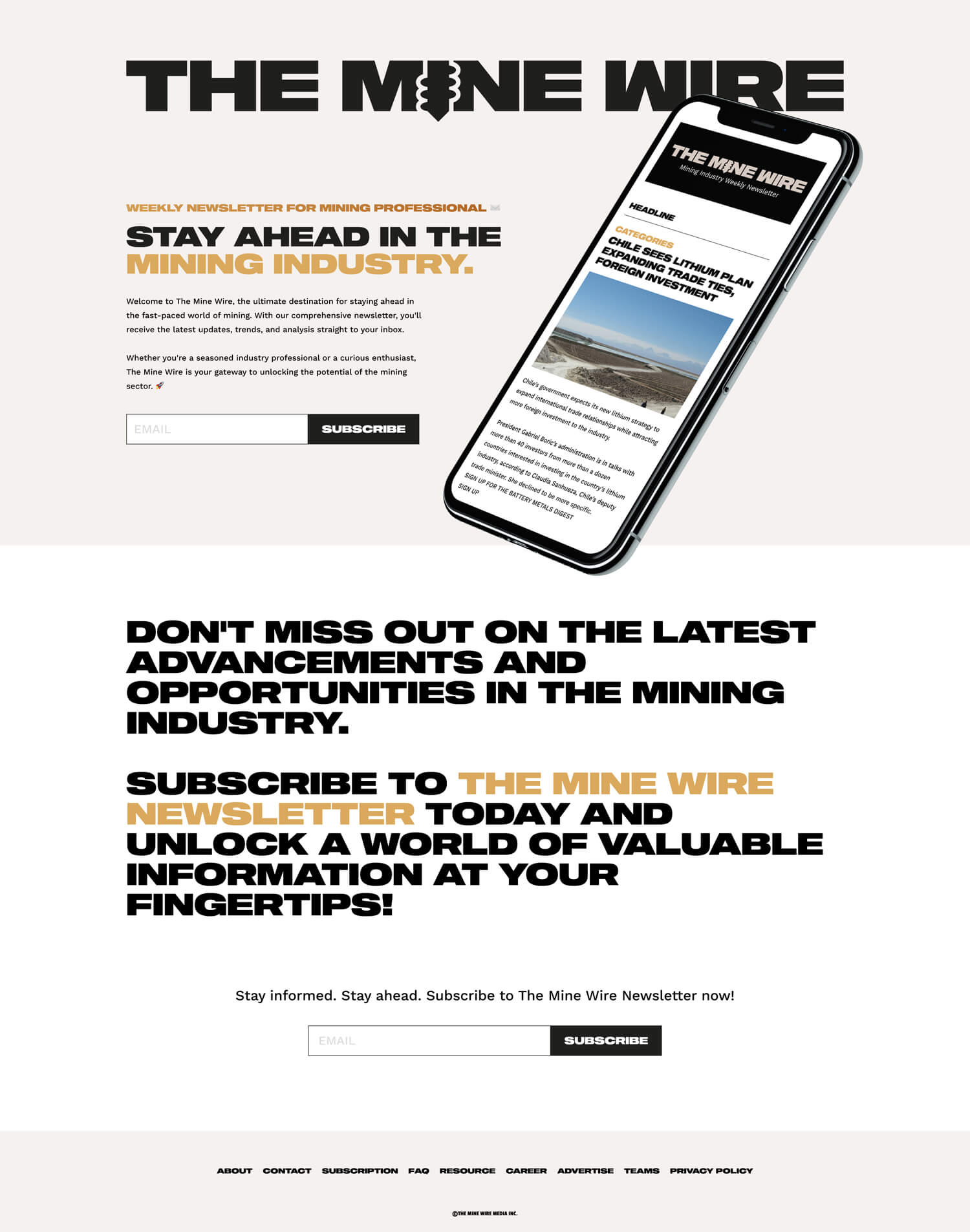 Open Bookmarks Co. Portfolio The Mine Wire Brand Identity