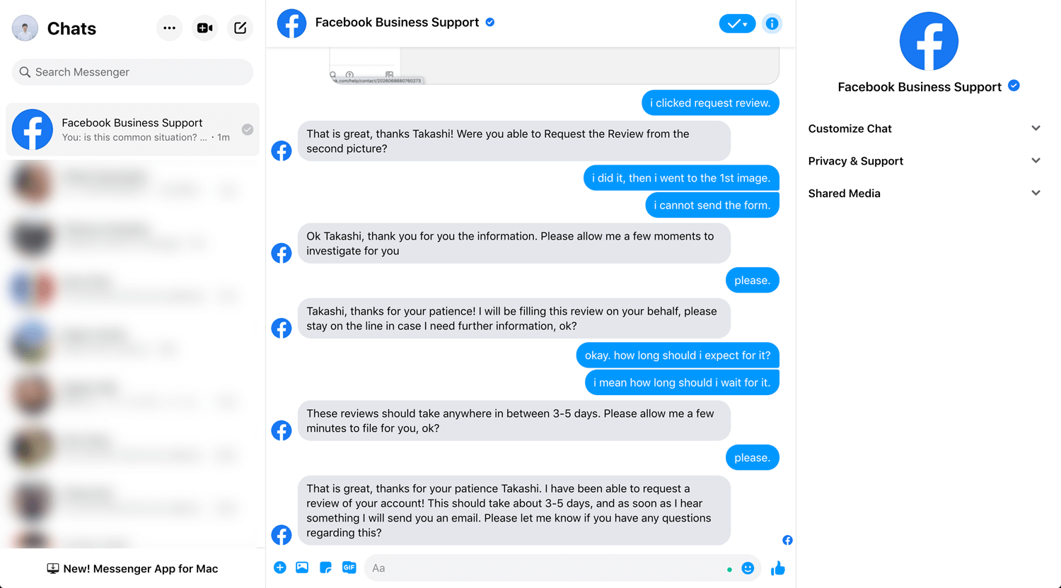Ads support chat facebook What To