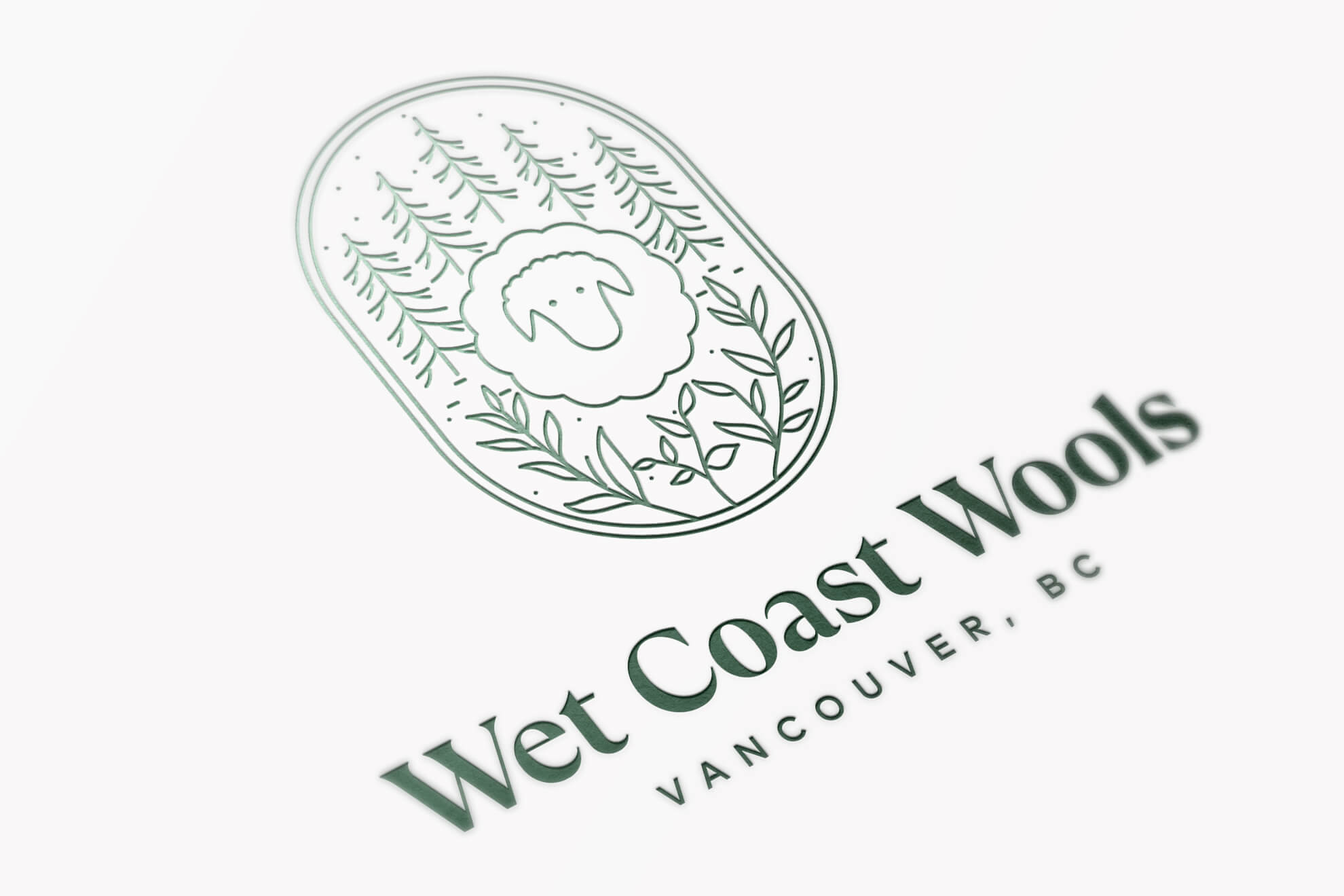 Open Bookmarks Co. Portfolio Logo Wet Coast Wools