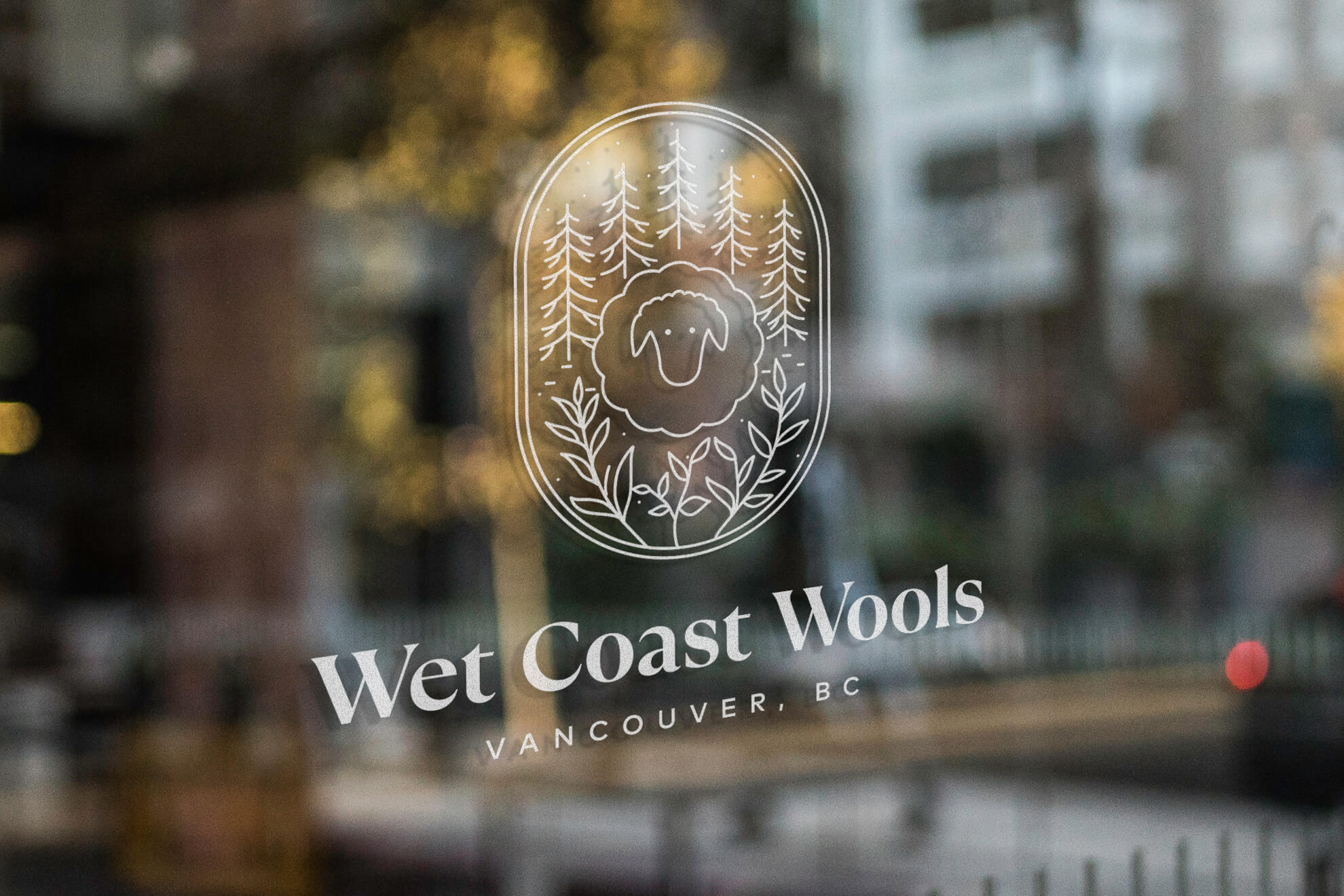 Open Bookmarks Co. Portfolio Logo Wet Coast Wools