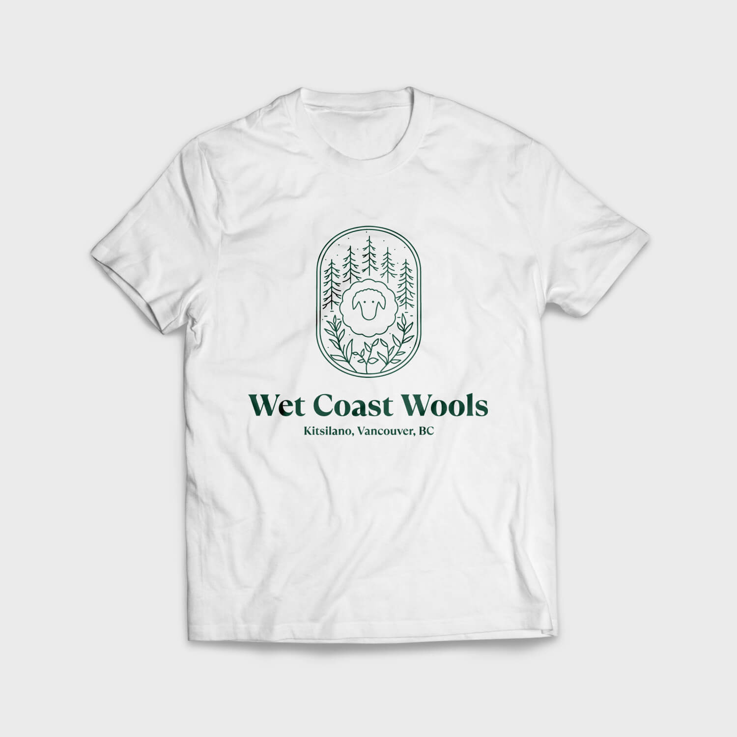 Open Bookmarks Co. Portfolio Logo Wet Coast Wools