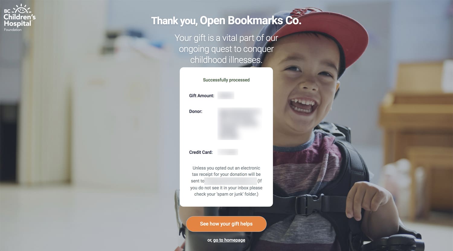 Open Bookmarks Co. Blog Donation