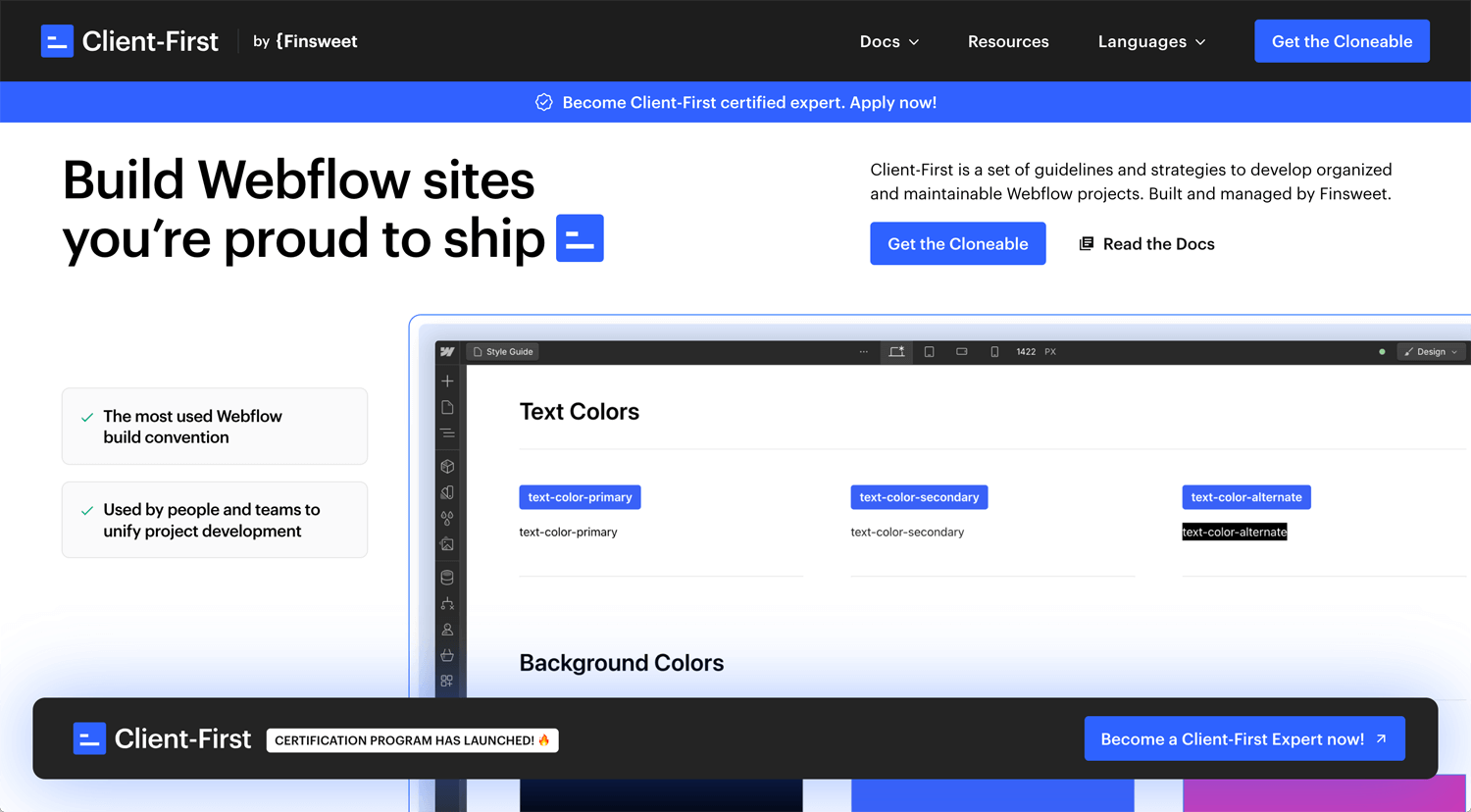 Open Bookmarks Co. Blog Webflow Website