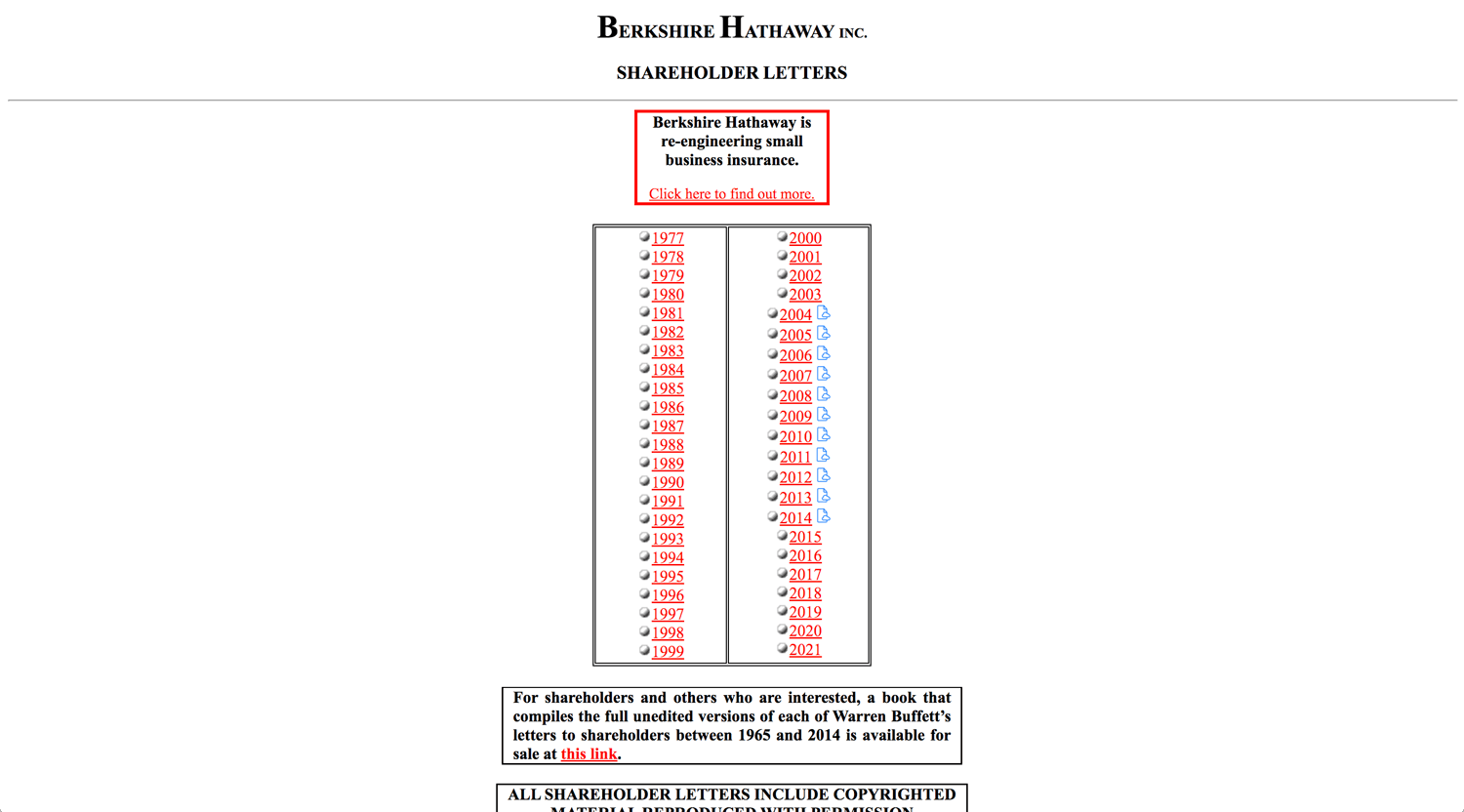 Open Bookmarks Co. Blog Economy Shareholder Letter