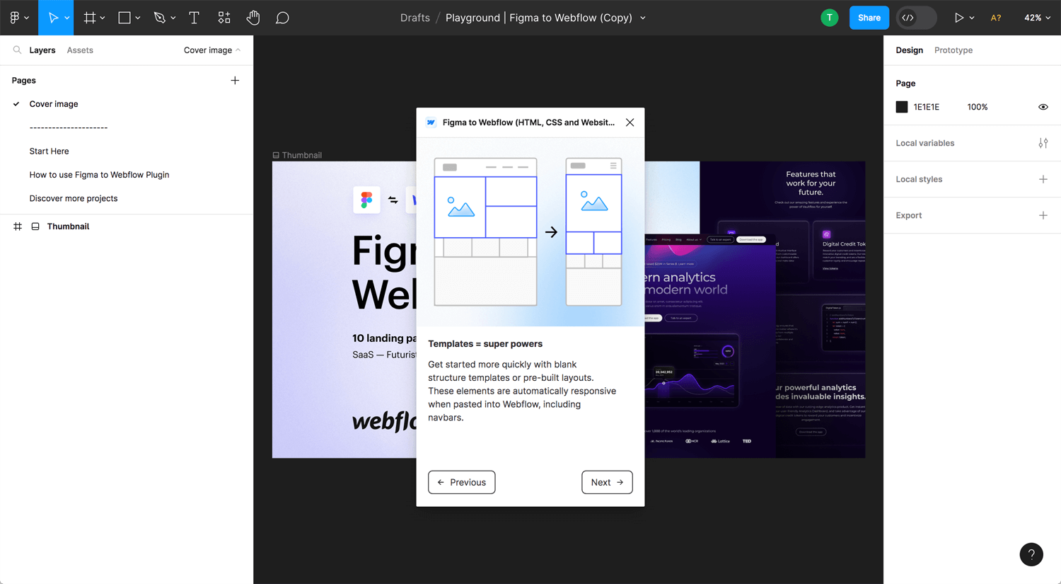 Open Bookmarks Co. Blog Figma to Webflow