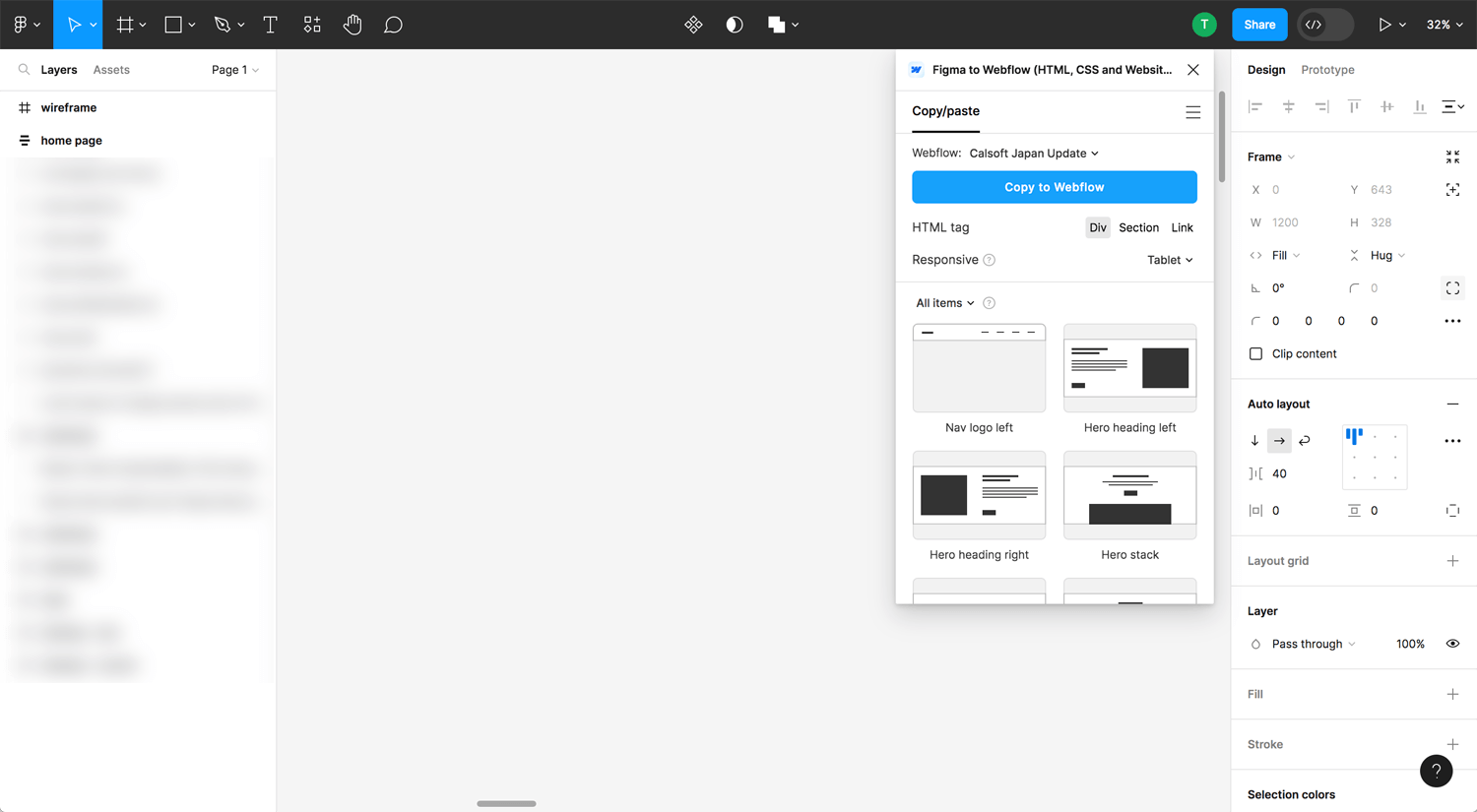 Open Bookmarks Co. Blog Figma to Webflow