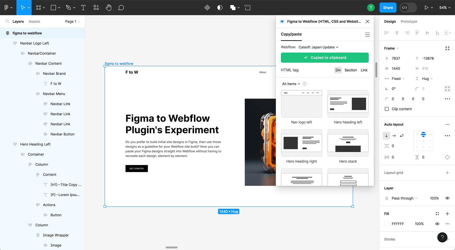 Open Bookmarks Co. Blog Figma to Webflow