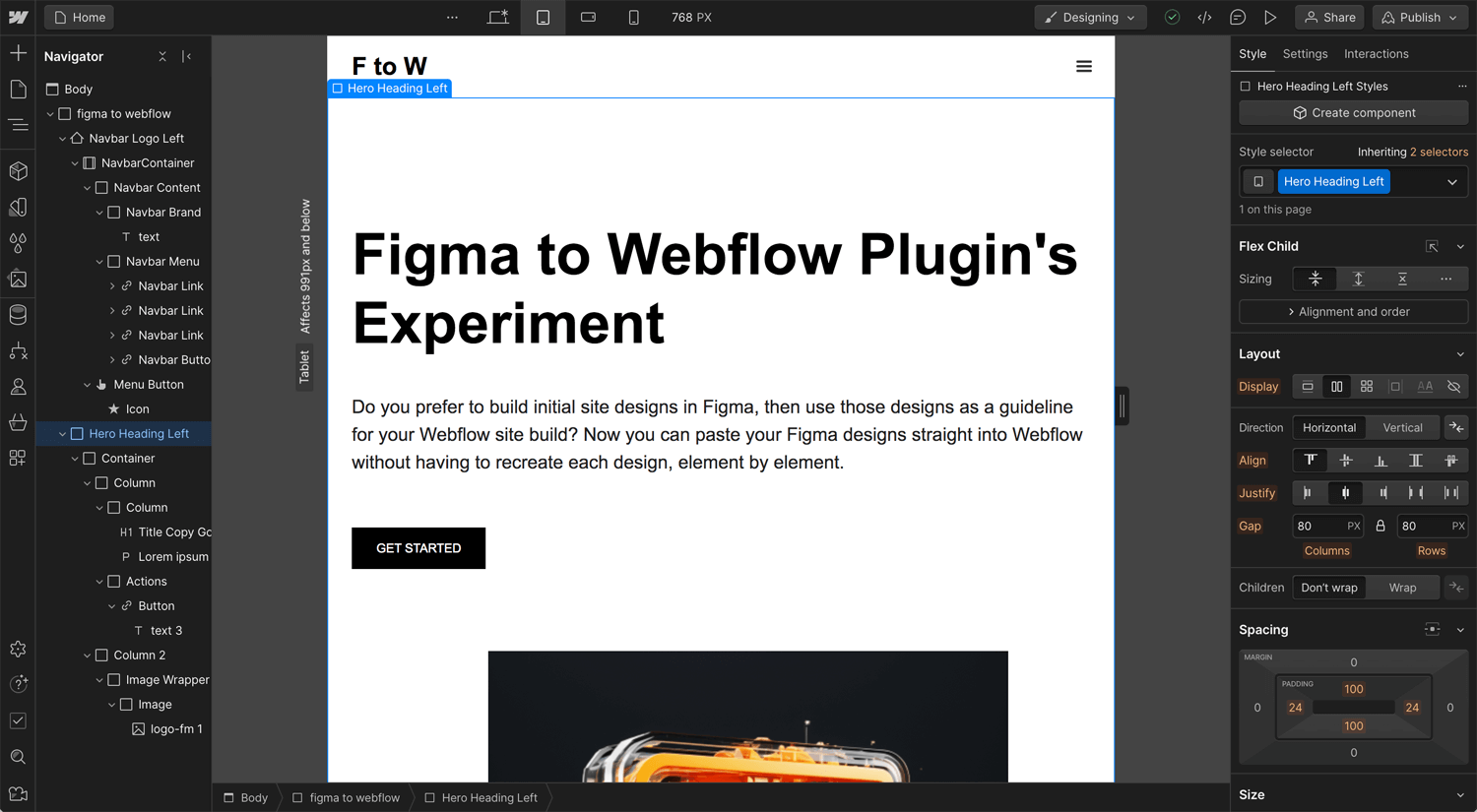 Open Bookmarks Co. Blog Figma to Webflow